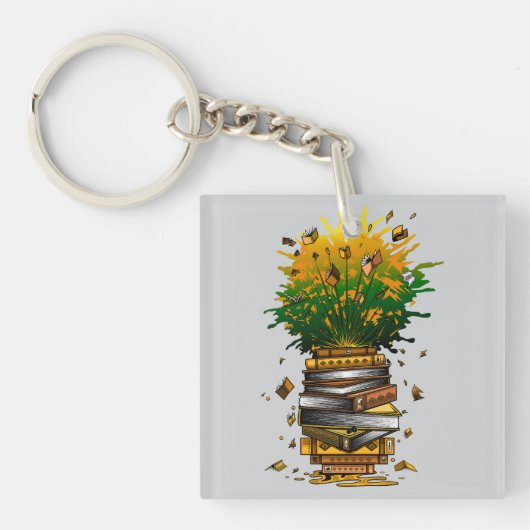 Porte-clés Livres à ananas (Devant)