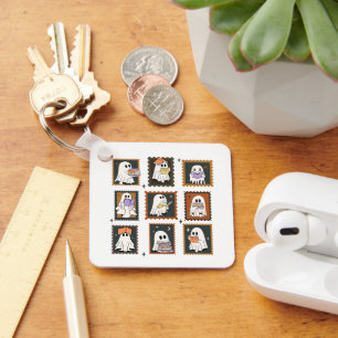 Porte-clés Livres de lecture Ghosts Halloween Vintage