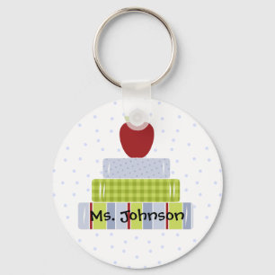 Porte-clés Livres empilés Porte - clé de l'enseignant