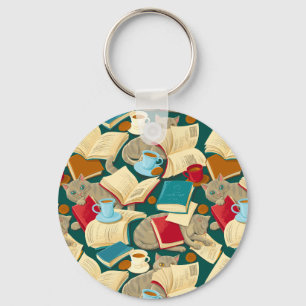 Porte-clés Livres et chats