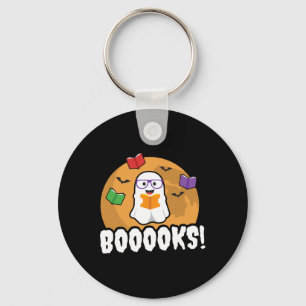 Porte-clés Livres Ghost Boo Lire Livres Bibliothèque Cadeau F