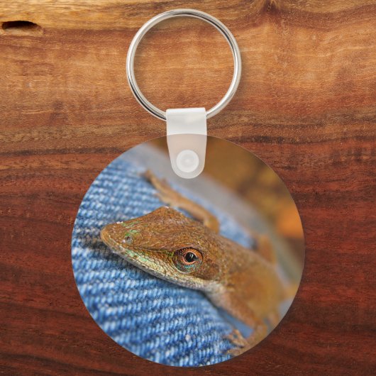 Porte-clés Lizard d'Anole Verte (Recto)