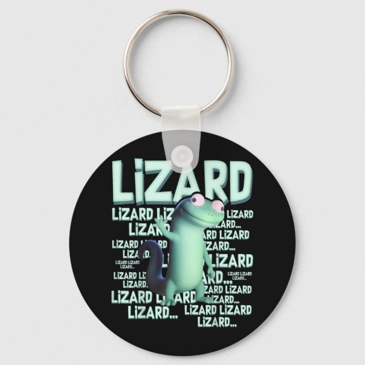 Porte-clés Lizard Lizard Lizard Lizard Funny Weirdcore meme V (Recto)
