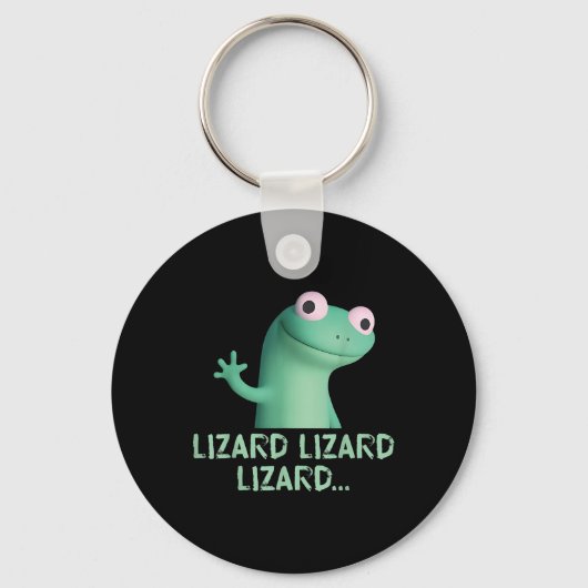 Porte-clés Lizard Lizard Lizard Mème Drôle (2 Côté) (Recto)