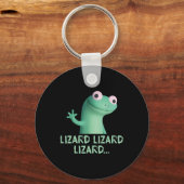 Porte-clés Lizard Lizard Lizard Mème Drôle (2 Côté) (Recto)