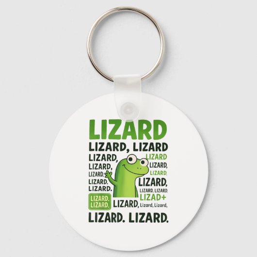 Porte-clés Lizard Lizard Lizard Shirt Funny Weirdcore Animal (Recto)