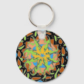 Porte-clés Lizard Mandala (Recto)
