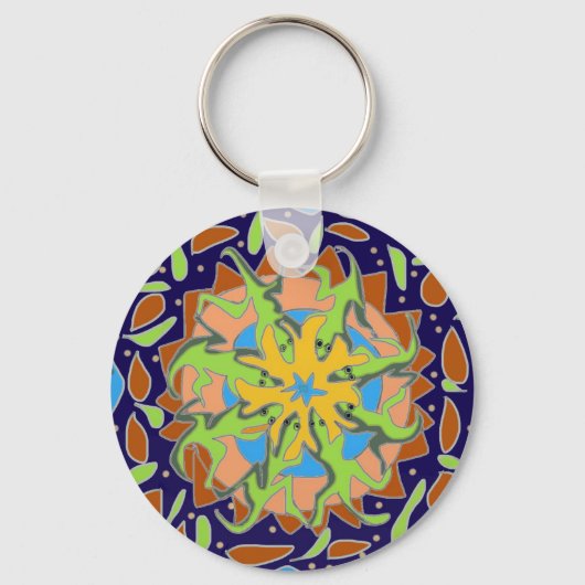 Porte-clés Lizard Mandala (Verso)