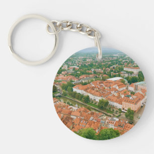 Porte-clés Ljubljana d'en haut