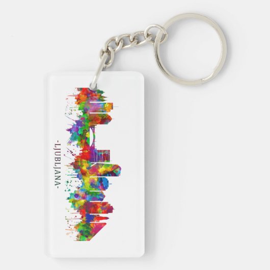 Porte-clés Ljubljana Skyline (Dos)