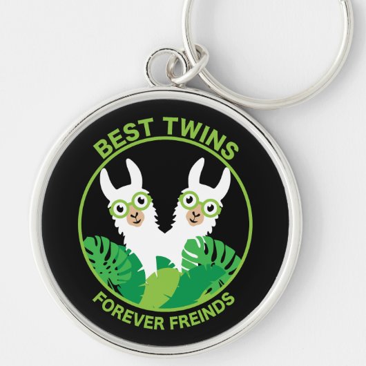 Porte-clés Llama Alpaca Twins (Devant)
