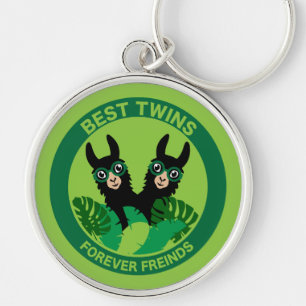 Porte-clés Llama Alpaca Twins