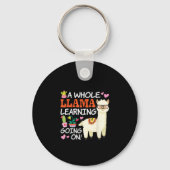 Porte-clés Llama Apprentissage Enseignants Étudiants Alpaca A (Recto)
