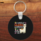 Porte-clés Llama Apprentissage Enseignants Étudiants Alpaca A (Recto)