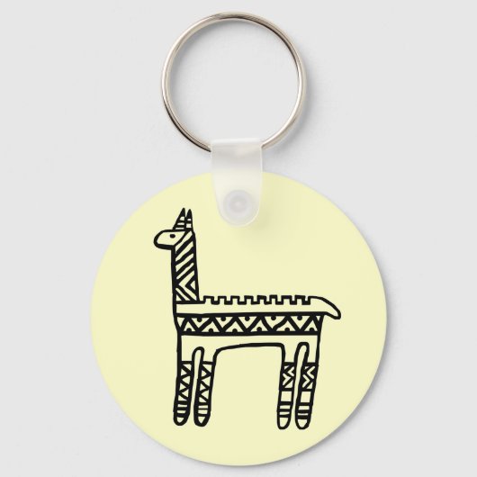 Porte-clés Llama-BW (Recto)