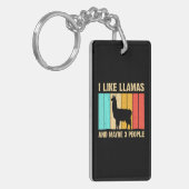 Porte-clés Llama Drôle Pour L'Agriculture Du Louvain D'Alpaca (Devant gauche)