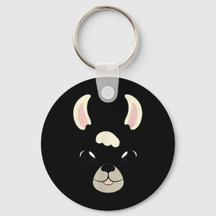 Porte-clés Llama Face Costume d'Halloween Alpaca Amateurs