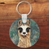 Porte-clés Llama pour bébé curieux - mignonne (Recto)