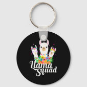 Porte-clés Llama Squad Funny Cute Llama Matching (Recto)
