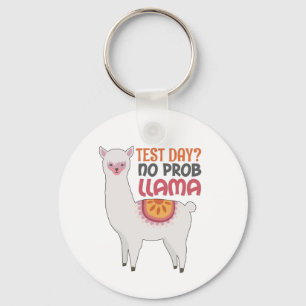 Porte-clés Llama Teacher Jour d'examen cadeau? Aucun cadeau P