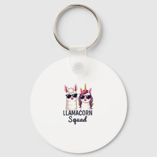 Porte-clés Llamacorn Squad Drôle de licorne Llama Squad Noël