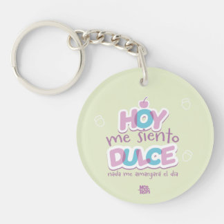 Porte-clés Llavero acrílico│Hoy me siento dulce