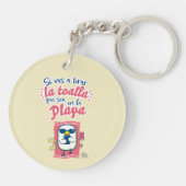 Porte-clés Llavero acrílico│Si vas a tirar (Dos)