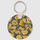 Porte-clés Llavero circular estampado mariposa monarca (Verso)
