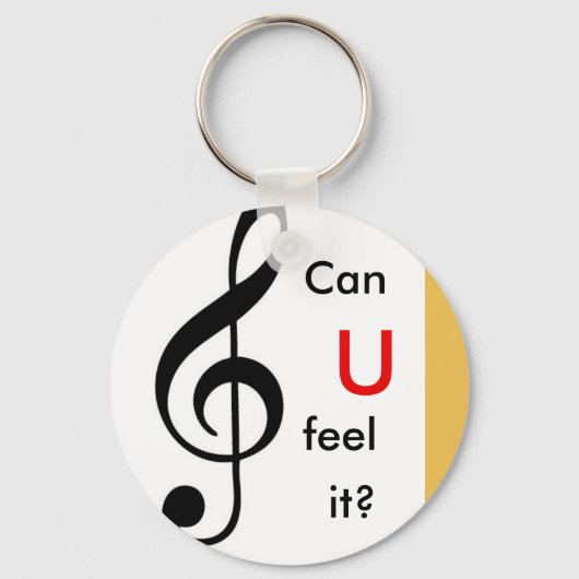 Porte-clés Llavero Clave de sol (Recto)