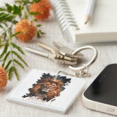 Porte-clés Llavero con Diseño de León (Devant Droit)