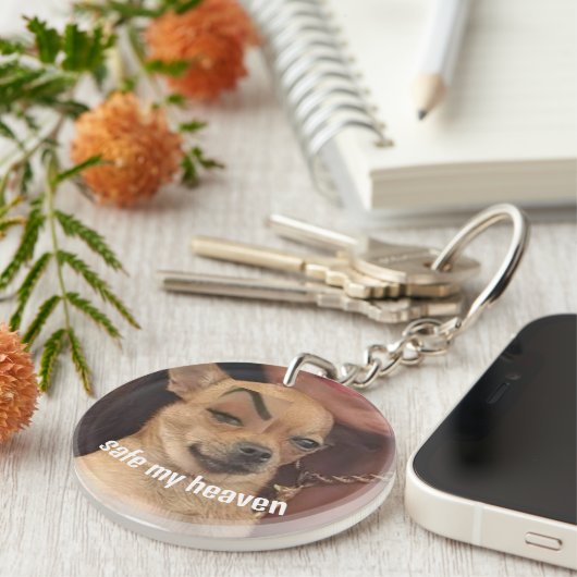 Porte-clés Llavero de perro de meme (Devant droit)