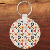 Porte-clés Llavero diseño geométrico  (Recto)