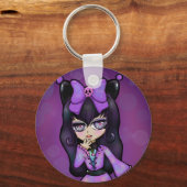Porte-clés Llavero Kuromi fanart (Recto)