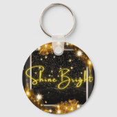 Porte-clés Llavero Metálico Circular "Shine Bright" (Recto)