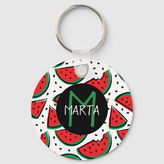 Porte-clés Llavero Sandías - Tutti Frutti - ¡Con tu nombre ! (Recto)