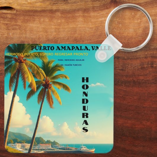 Porte-clés Llavero tipo chapa (Verso)