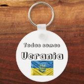 Porte-clés Llavero todos somos Ucrania (Recto)