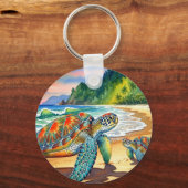 Porte-clés Llavero tortugas en el mar (Recto)