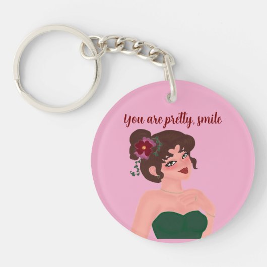 Porte-clés llavero tu eres linda para dama (Devant)