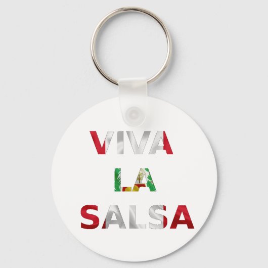 Porte-clés Llavero Viva la salsa Perú (Recto)