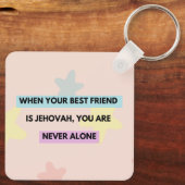 Porte-clés Llavero "when Jehovah is your best friend..." (Verso)
