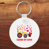 Porte-clés Loads Of Love Toddler Tractor Valentines Day For K (Recto)