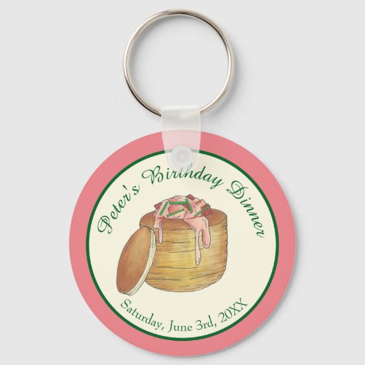 Porte-clés Lobster Newberg Newberg Dîner de plats de fruits d (Recto)