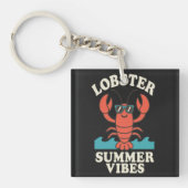 Porte-clés Lobster Summer Vibes – Cute Coastal Crab (Devant)