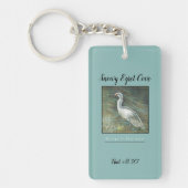 Porte-clés Location de vacances à Lake House Egret Shorebird (Devant)