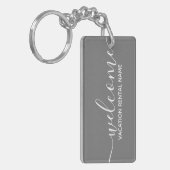 Porte-clés Location de vacances Grey Bienvenue (Devant gauche)