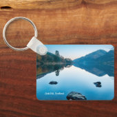 Porte-clés Loch Eck en Bleu, Écosse (Verso)