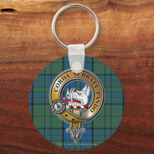 Porte-clés Lockhart Tartan & Badge (Recto)