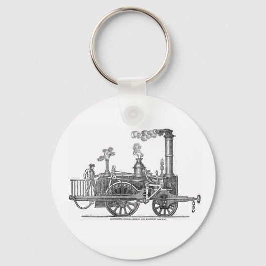 Porte-clés Locomotive à vapeur précoce (Recto)