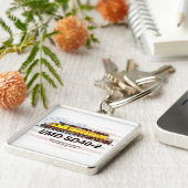 Porte-clés Locomotive diesel EMD SD40-2. drapeau américain (Côté)